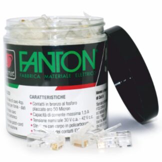 Kit 50 plug UTP cat.6 RJ45+10 copriplug - FME 23727B