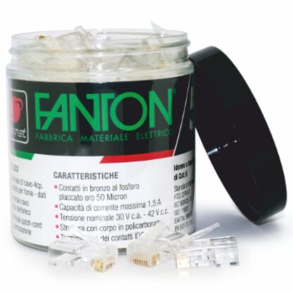 Kit 50 plug UTP cat.6 RJ45+10 copriplug - FME 23727B