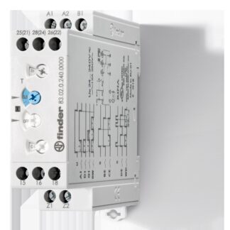 TEMPORIZZATORE MULTIFUNZ.12/240V 2CO 8A - FIN 830202400000