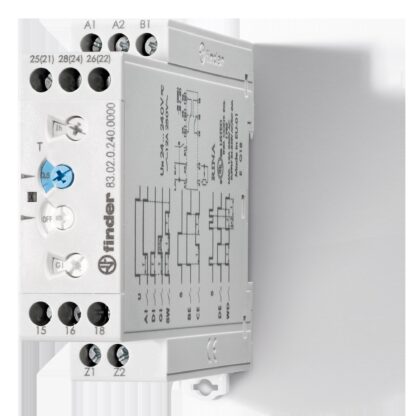 TEMPORIZZATORE MULTIFUNZ.12/240V 2CO 8A - FIN 830202400000