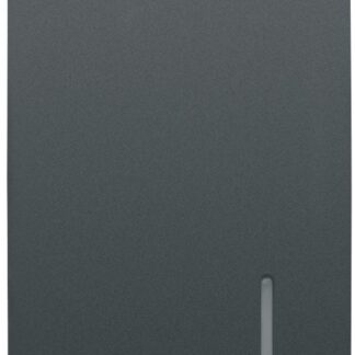 Interruttore 1M 1P 16AX illuminabile nero - GEW GW12002
