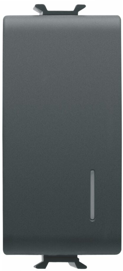 Interruttore 1M 1P 16AX illuminabile nero - GEW GW12002
