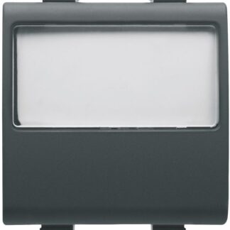 Pulsante con targa portanome 10A - GEW GW12191