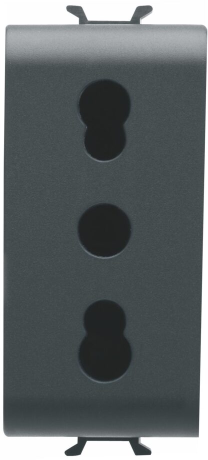 Presa 1M 2P+T 16A BIV.P17-11 ST.ITA.NERO - GEW GW12203