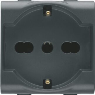 Presa di corrente Schuko bipasso 2P+T 16 A P40 standard italiano - tedesco - GEW GW12204
