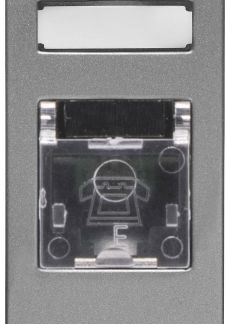 Connettore telefonico RJ11 1M TITANIO - GEW GW14401
