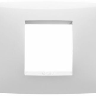 Placca One 2 posto bianco - GEW GW16102TB