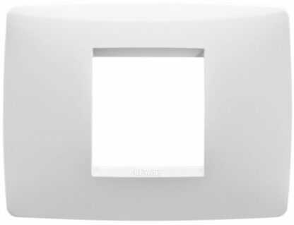 Placca One 2 posto bianco - GEW GW16102TB