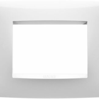 Placca ONE 3P bianco latte - GEW GW16103TB