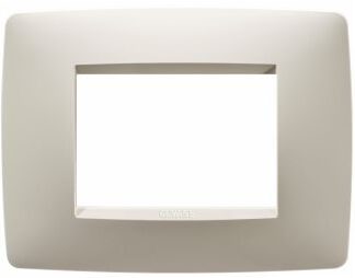 Placca One 3posto avorio - GEW GW16103TI