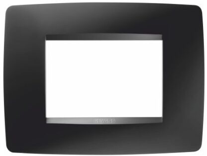 Placca ONE 3P nero satinato - GEW GW16103VN