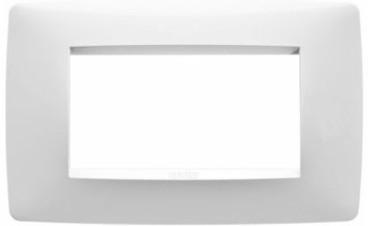 Placca ONE 4P bianco latte - GEW GW16104TB