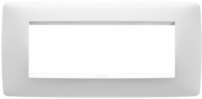 Placca ONE 6P bianco latte - GEW GW16106TB