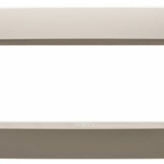 Placca one in tecnopolimero 6 posti canapa - GEW GW16106TC