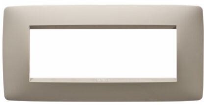 Placca one in tecnopolimero 6 posti canapa - GEW GW16106TC