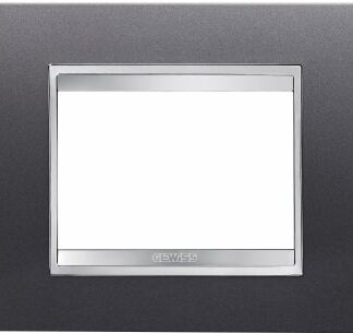 Placca Lux 3 posti ardesia - GEW GW16203VA