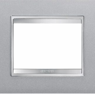 Placca LUX 3P titanio - GEW GW16203VT