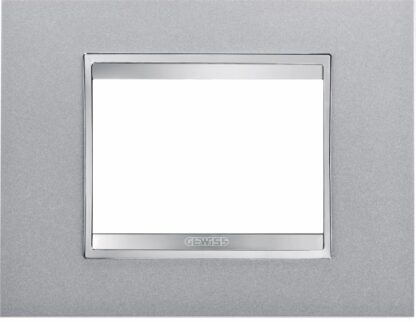 Placca LUX 3P titanio - GEW GW16203VT