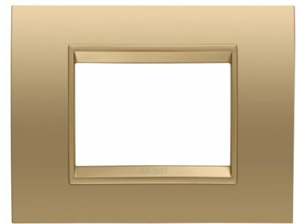 Placca Lux 3 posti oro - GEW GW16203XG