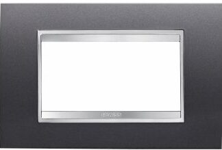 Placca Lux 4 posti ardesia - GEW GW16204VA