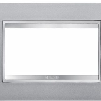 Placca LUX 4P titanio - GEW GW16204VT