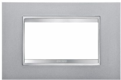 Placca LUX 4P titanio - GEW GW16204VT