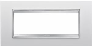 Placca LUX 6P bianco latte - GEW GW16206TB
