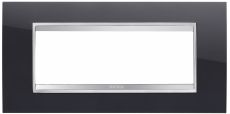 Placca Lux 6 posti nero toner - GEW GW16206TN
