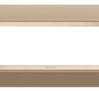 Placca Lux 6 posti rame chiaro - GEW GW16206XE