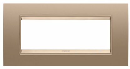 Placca Lux 6 posti rame chiaro - GEW GW16206XE