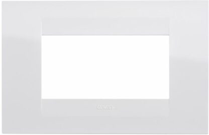 Placca GEO 4P bianco latte - GEW GW16404TB