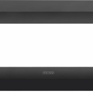 Placca Geo 6 posti nero satinato - GEW GW16406VN