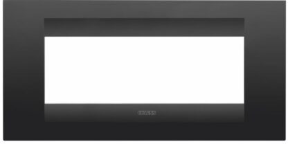 Placca Geo 6 posti nero satinato - GEW GW16406VN