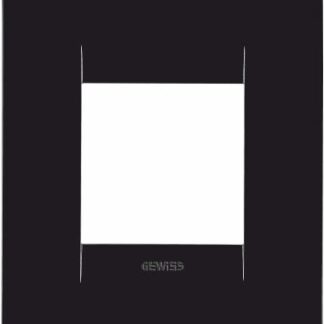 Placca Geo 2 posti nero toner - GEW GW16422TN