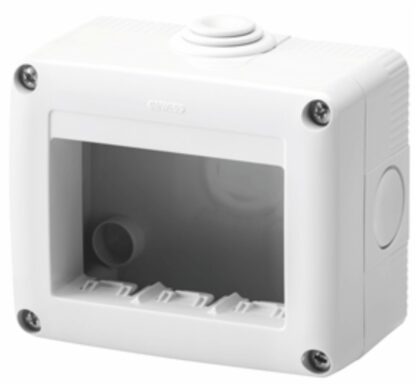 Contenitore per apparecchi orizzontale protetto 3 posti IP40 - GEW GW27003