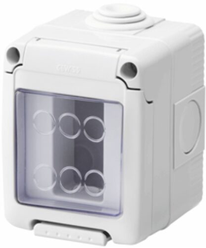 Contenitore per apparecchi orizzontale stagno 1 posto IP55 - GEW GW27041