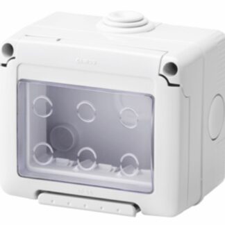Contenitore per apparecchi orizzontale stagno 3 posti IP55 - GEW GW27043
