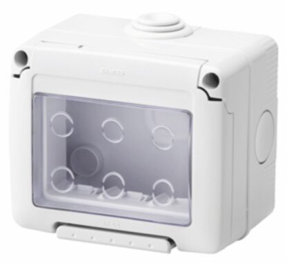 Contenitore per apparecchi orizzontale stagno 3 posti IP55 - GEW GW27043