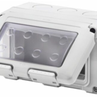 Contenitore per apparecchi orizzontale stagno 4 posti IP55 - GEW GW27044