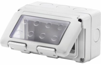 Contenitore per apparecchi orizzontale stagno 4 posti IP55 - GEW GW27044