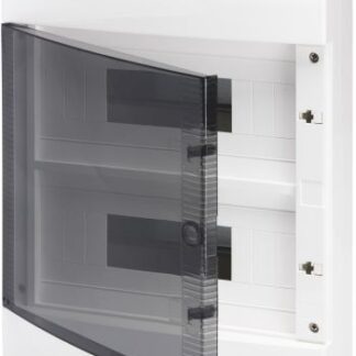 Centralino da arredo 24 moduli (12X2) vetro fumè IP40 - GEW GW40047