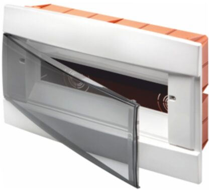 Centralino da arredo predisposto per alloggiamento morsettiera - porta cieca - bianco - 36 (12x3) moduli - GEW GW40299TB