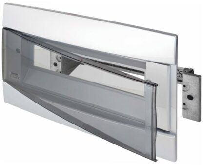 Frontale centralino da arredo predisposti per alloggiamento morsettiera- 12+1 moduli - GEW GW41229TB