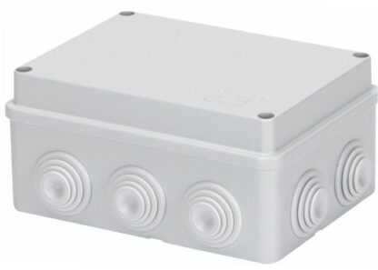 Cassetta di derivazione con coperchio basso con passacavi IP55 150x110x70mm - GEW GW44006