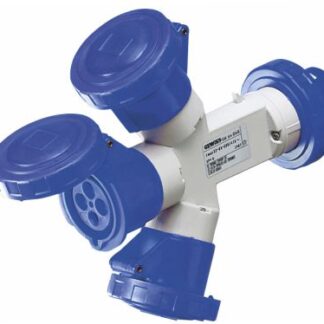 Moltiplicatore mobile 3 uscite ip67-spina 16a-3 prese 2p+t 230v 50/60hz-blu-6h - GEW GW64024