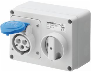 Presa fissa interbloccata 2P+T 16A 230V 6H SBF - GEW GW66004