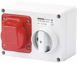 Presa fissa interbloccata 2P+T - GEW GW66007
