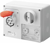 Presa fissa orizzontale interbloccata 3P+N+T 16A 400V 6H CBF - GEW GW66031