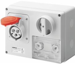 Presa fissa interbloccata 3P+N+T 32A 400V 6H CBF - GEW GW66042