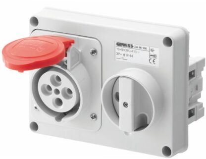 Presa fissa interbloccata 3P+T 16A 400V 6H SBF - GEW GW66108